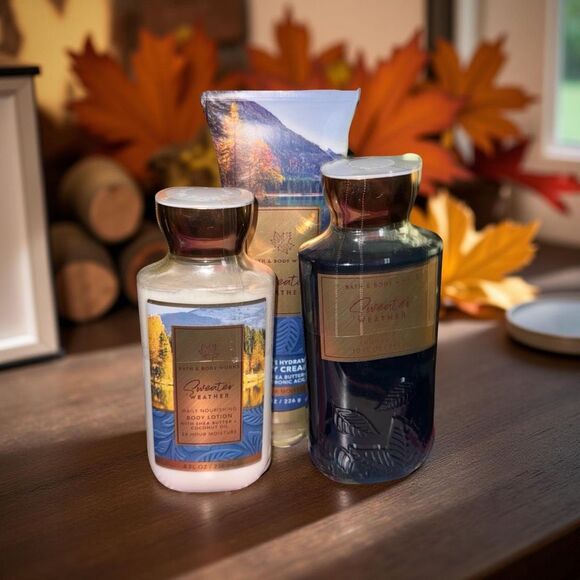 Sealed BBW Original Design Sweater Weather Ultimate Lotion Shower Gel Body NEW - Picture 1 of 3